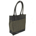 New branding Melton and PU concealed carry ladies handbag tote bag